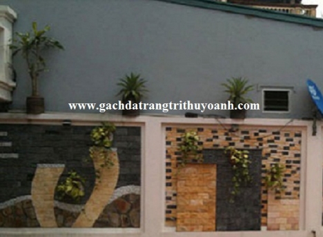Đá răng lược đen trang trí tiểu cảnh sân vườn