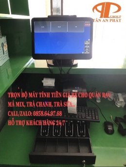 Tư vấn bộ máy tính tiền cho quán Rau má Mix giá rẻ tại Quy Nhơn