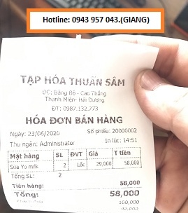 Full bộ máy cảm ứng tính tiền giá rẻ cho tạp hóa tại Hải Dương