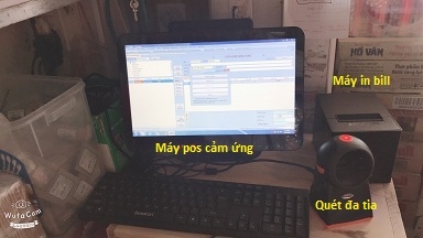 Full bộ máy cảm ứng tính tiền giá rẻ cho tạp hóa tại Hải Dương