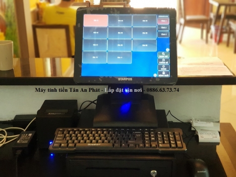 Lắp đặt trọn bộ máy tính tiền cho quán cà phê tại Bình Thuận