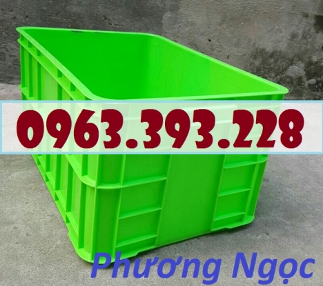 Thùng nhựa HS019 cao 31, thùng nhựa công nghiệp, thùng nhựa nguyên sinh, hộp nhựa có nắp