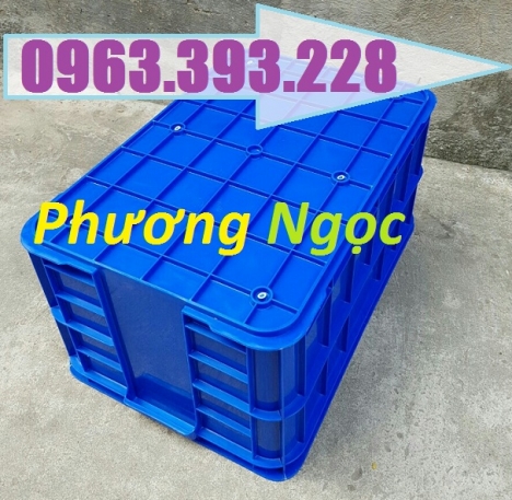Thùng nhựa HS019 cao 31, thùng nhựa công nghiệp, thùng nhựa nguyên sinh, hộp nhựa có nắp
