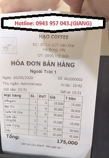 Hạo cafe lắp máy tính tiền tại Hà Nội giá rẻ