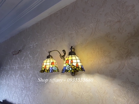 Đèn Tường Tifany Hoạ Tiết Hoa Đơn.