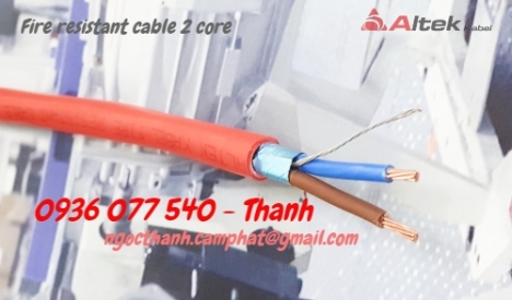 Cáp chống cháy 2X1.5, hiệu Altek Kabel - Fire resistant cable, LSZH, IEC 60331