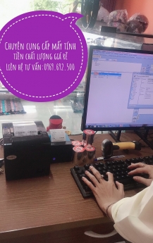 TRỌN BỘ MÁY TÍNH TIỀN GIÁ RẺ CHO SHOP PHỤ TÙNG XE TẠI KIÊN GIANG