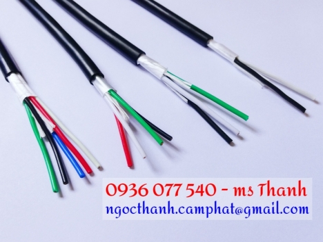 Cáp tín hiệu - Điều khiển Sangjin 4Cx0.75mm2, cáp điện Cu/PVC/PVC không bọc nhiễu