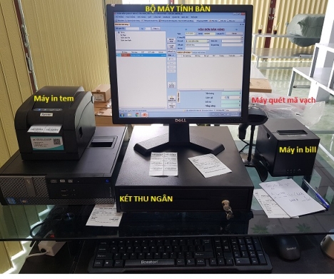 Bán trọn bộ máy tính tiền cho shop ở Sóc Trăng