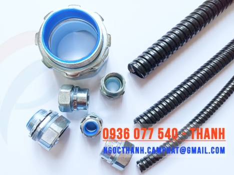 Ống ruột gà luồn dây điện bọc nhựa đen PVC, ống ruột gà D32 (1 inch) - PVC coated flexible conduit