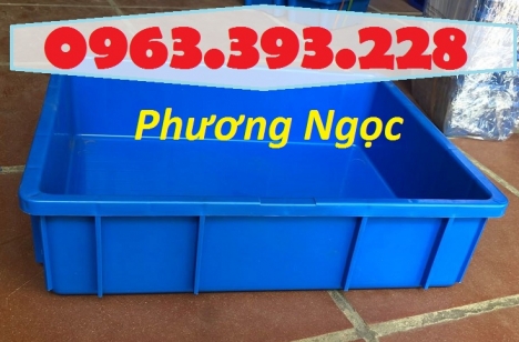 Khay nhựa đặc B9, thùng nhựa đặc B9, thùng nhựa chứa đồ linh kiện, sóng nhựa bít B9