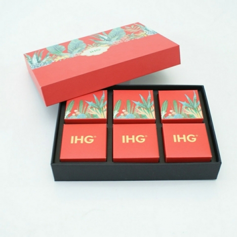 Hộp 6 bánh trung thu, hộp giấy đựng bánh trung thu in logoo
