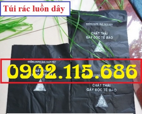 Túi phân loại chất thải y tế, túi rác y tế màu vàng, túi rác y tế màu xanh, túi rác y tế màu đen, tú