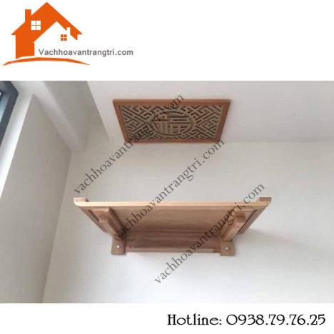 Giá bán bàn thờ treo tường gỗ sồi cập nhật mới nhất