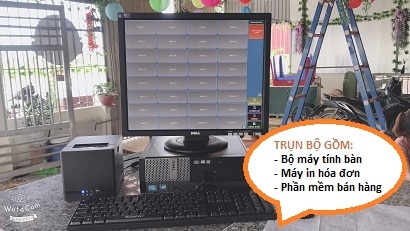 Trà chanh 8386 lắp máy tính tiền uy tín tại Hải Dương