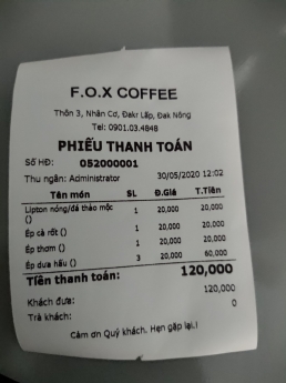 Bán máy tính tiền cho quán cà phê tại Vĩnh Phúc giá rẻ nhất