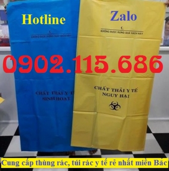 Túi phân loại chất thải y tế, túi rác y tế màu vàng, túi rác y tế màu xanh, túi rác y tế màu đen, tú
