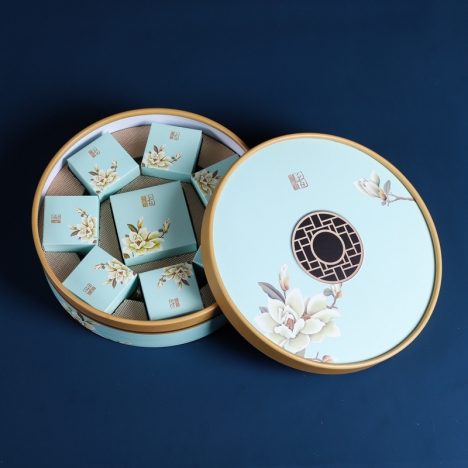 Hộp 6 bánh trung thu, hộp giấy đựng bánh trung thu in logoo