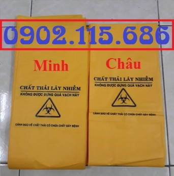 Túi phân loại chất thải y tế, túi rác y tế màu vàng, túi rác y tế màu xanh, túi rác y tế màu đen, tú