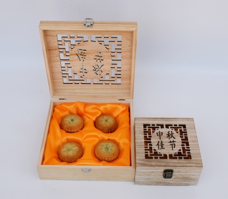 Hộp bánh trung thu bằng tre, gỗ