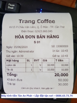 Chuyên máy tính tiền giá rẻ cho quán cà phê tại Vĩnh Phúc