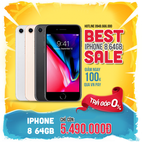 BEST SALE IPHONE 8 64GB TẠI TABLETPLAZA