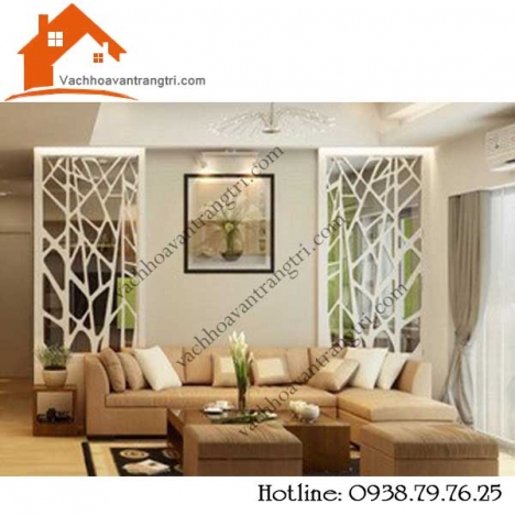 Không gian đẹp với vách ngăn phòng bếp khách bằng gỗ đẹp