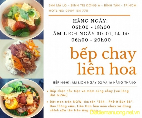 Quán Chay Liên Hoa - Quán Chay Ngon Bình Tân