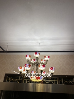 Thanh lý giá đẹp bộ chùm tiffany hai tầng cao cấp