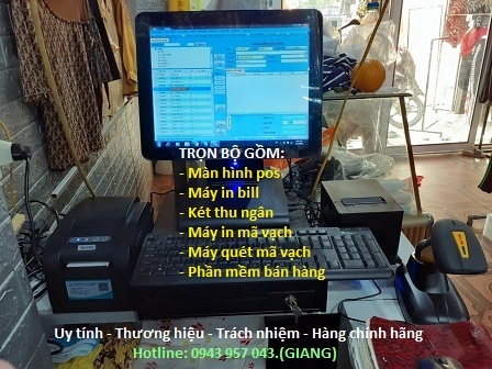 Bộ máy cảm ứng tính tiền giá rẻ cho shop tại Hà Tĩnh