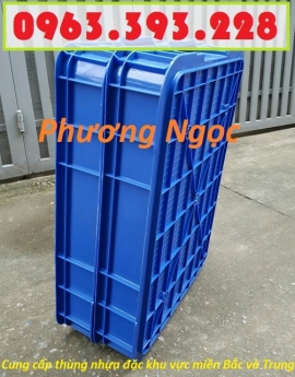 Thùng nhựa đặc HS025, thùng nhựa công nghiệp, sóng nhựa bít HS025, thùng đặc cao 10
