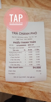 Bán máy tính tiền giá rẻ tại Thừa Thiên Huế cho trà chanh phố