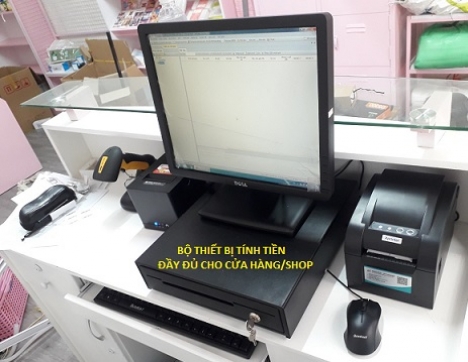 Trọn bộ máy tính tiền thông minh cho shop Mỹ Phẩm ở Vũng Tàu
