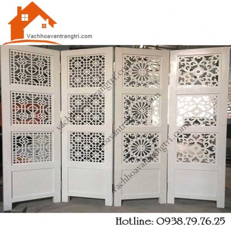 Những mẫu vách ngăn trang trí phòng khách di động