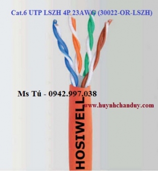 Cáp mạng LAN Hosiwell Cat.6 Horizontal Cable, 305m/cuộn, 300V