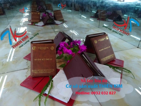 Xưởng làm bìa sổ tay, in cuốn sổ tay bìa da, nhận cung cấp sổ tay PU cao cấp, làm sổ tay giá rẻ,