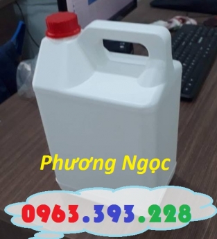 Can nhựa 5 Lít, can đựng hóa chất, can nhựa HDPE nguyên sinh