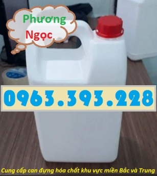 Can nhựa 5 Lít, can đựng hóa chất, can nhựa HDPE nguyên sinh