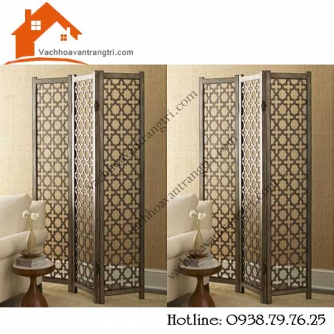 Những mẫu vách ngăn trang trí phòng khách di động