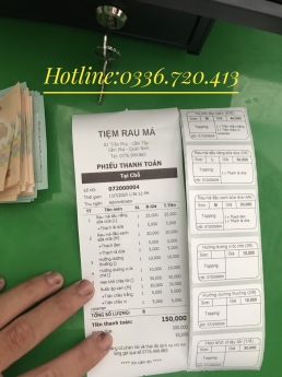 Bán máy tính tiền giá rẻ tại Trà Vinh cho tiệm rau má