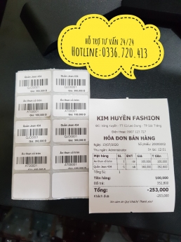 Máy tính tiền cho shop quần áo tại Đồng Tháp