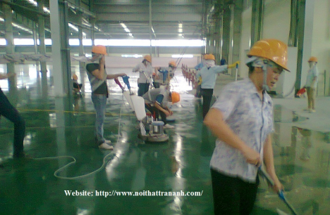Thi công sơn sàn Epoxy, sơn Epoxy, sơn nền nhà xưởng