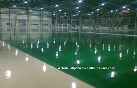 Thi công sơn sàn Epoxy, sơn Epoxy, sơn nền nhà xưởng