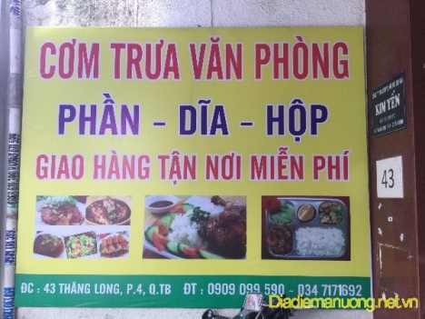 Quán Cơm Trưa Văn Phòng Ngon Tân Bình