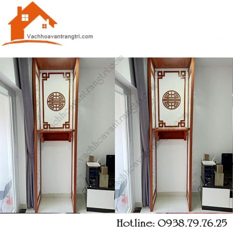 Vách ngăn bàn thờ cnc đẹp đổi mới phong thủy nhà bạn