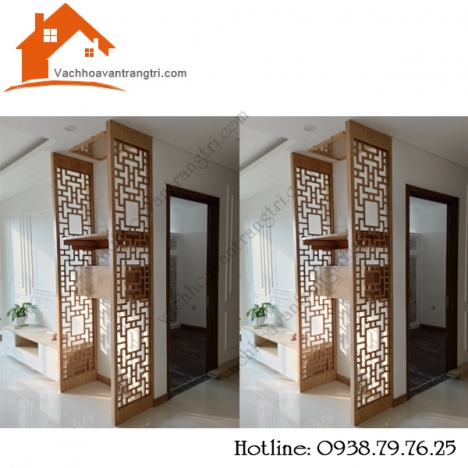 Vách ngăn bàn thờ cnc đẹp đổi mới phong thủy nhà bạn