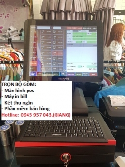 Bộ máy tính tiền giá rẻ cho shop thời trang tại Vĩnh Long
