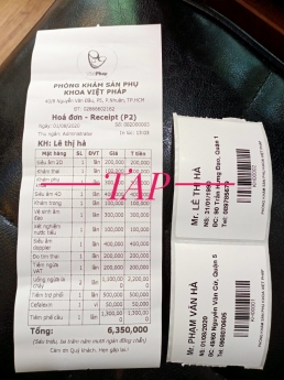 Máy tính tiền cảm ứng cho phòng khám sản phụ khoa Việt Pháp tại Trà Vinh