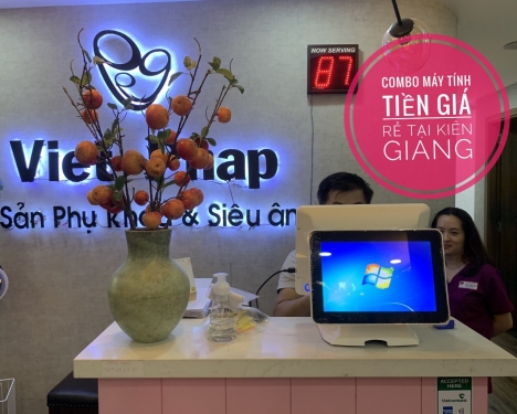 Máy tính tiền cảm ứng cho phòng khám sản phụ khoa Việt Pháp tại Trà Vinh