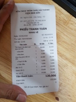 Bán máy tính tiền cho Sữa Chua Trân Châu tại Phan Thiết Uy Tín